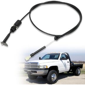 Throttle Valve Cable Compatible with Dodge Ram 2500/3500 5.9L L6 Diesel 2001-2004#Replace 52107742AC Automatic Transmission Kickdown Cable