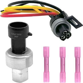 1551343 13587668 AC Pressure Sensor Switch, Compatible with Buick for Cadillac for GMC 2003-2020, AC Pressure Sensor Compatible with Chevy Suburban Tahoe 2002-2021