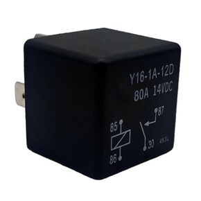 Mini ISO automotive Relay 90987-02025 12V 80A 4 PIN for Air Conditioning Compressor Cooling Fan, Same as 90987-T2004,TD156700-3330 Y16-1A-12D 14V 80A