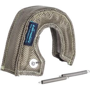 FireShield T25 Titanium Turbo Blanket T25 Cover Turbocharger Heat Shield Cover Fastener Springs for T25