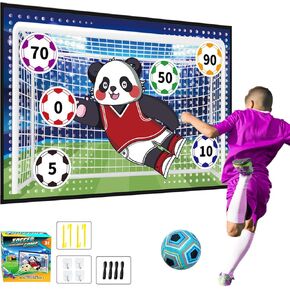 Enjoyfly Soccer Ball Game Set for Kids, Indoor Outdoor Games for Adults and Family Kids, Outdoor Play Equipment Indoor Soccer Set, Backyard Games, Toys for Kids, Gift for Boy Birthday Christmas