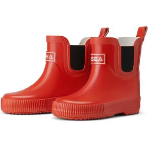 HISEA Kids Ankle Rain Boots Waterproof Deck Rubber Shoes for Boys Girls (Toddler/Little Kid/Big Kid)