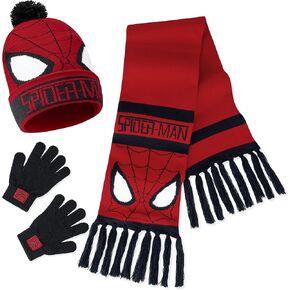 Marvel Boys Beanie Hat Scarf & Gloves Set Winter Accessories Set - Gift for Boys