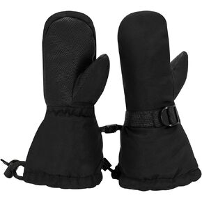 JAN & JUL Boys' Stay-On Snow Mittens Waterproof Insulated