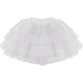 choyaxo Fluffy Hoopless Petticoat with 3 Layers for Girls Wedding