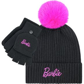 Barbie Winter Hat With Gloves For Outdoors hat