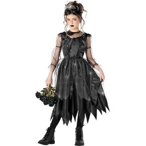 Morph Kids Gothic Witch Costume For Girls Black Kids Witch Costume Black Witch Dress For Girls Black Witch Costume Kids