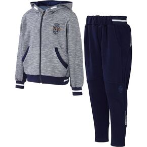 Boys and Toddler 2 Piece Full Zip up Hoodie Sweatshirts, Tracksuit Jacket Jogger Pants Set, Kids clothes (6-7Years)