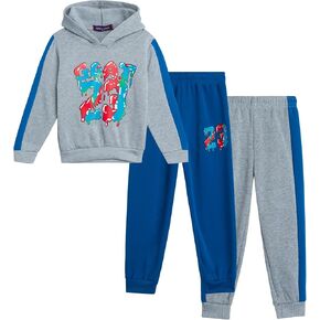 Retro Apparel Boys' Sweatsuit Set - 3 Piece Playwear Fleece Hoodie Sweatshirt and Jogger Sweatpants (12M-7)