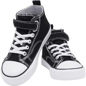 Toddler Sparkle Canvas Shoes Girls High Top Sneakers Little Big Kids Boys Walking Cushioned Shoes Toddler 8-Big Kid 3