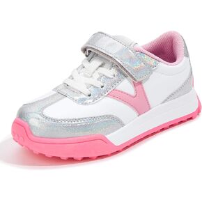 LUCKY STEP Kids Sneakers for Girls Boys Colorful Storybook Lightweight Running Shoes Hook and Loop Walking Anti-Slip Casual Shoes Athletic Unisex-Child Toddler