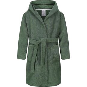 Kids Hooded Bathrobe Soft Towel Robe Terry Cloth Spa Robes Sleepwear Boys Girls Microfiber Beach Towels in Kuwait
