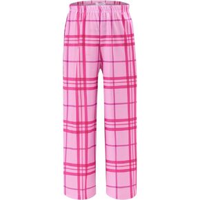 Ekouaer Girls Soft Pajamas Pants Cute Print Pattern PJ Bottoms Comfortable Lounge Long Pants with 2 Pockets