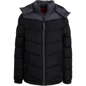 CANADA WEATHER GEAR Boys' Puffer Jacket - Bubble Winter Coat - Water Resistant Outerwear Jackets for Boys (8-20)