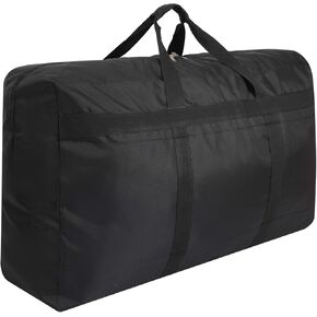 Oversized Duffle Bag Foldable Travel Storage Bag Sports Duffel Bags Luggage Bag Large Storage Bags with Zipper and Handles for Moving Camping Large Items Storage and More (215L Black)