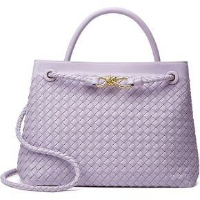 Woven Bag for Women Crossbody Handbag: Vegan Leather Small Tote Purse Trendy Shoulder Handbag Bowknot Satchel Purse