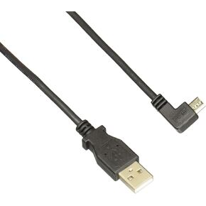 StarTech.com 2m Micro USB Cable Cord - A to Up Angle Micro B - Up Angled Micro USB Cable - 1x USB A (M), 1x USB Micro B (M) - Black (USBAUB2MU), 2m / 6 feet
