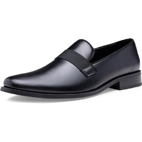 Jousen Men's Tuxedo Shoes Black Dress Shoes for Men Business Formal Mens Loafers Slip On