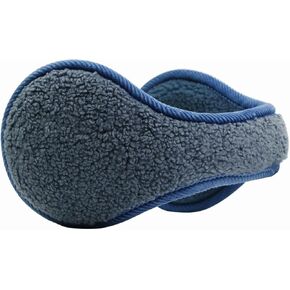 Men Ear Muffs for Winter Adjustable & Foldable Big Size Earmuffs Faux Berber Fleece Outdoor Women Ear Warmers