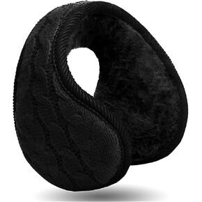 GoxRunx Winter Ear Muffs for Men Women Classic Unisex Fleece Ear Warmers for Cold Weather Behind the Head Earmuffs Adjustable