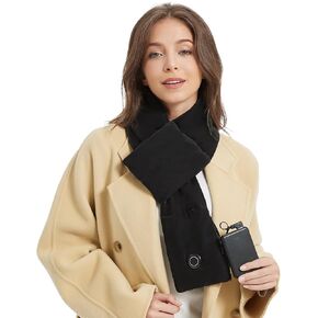 Heated Scarf for Women Men with Rechargeable 5000mah Battery Pack Heated Neck Pad,Three Temp Settings, Rapid Heat,Neck Warmer Warp,Christmas Thanksgiving Gifts for Women Men Mom Dad