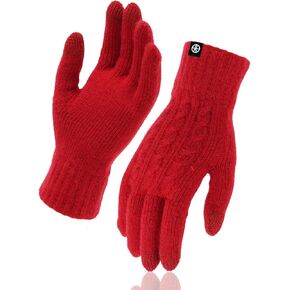 Winter Gloves for Women Men Thermal Knit Elastic Soft Warm Touch Screen Comfortable for Outdoor Cold Weather