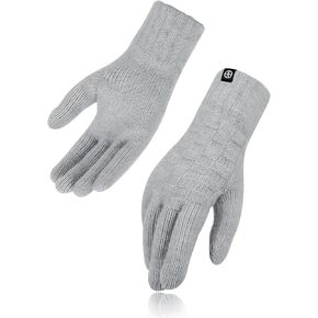 Winter Gloves for Women Men Thermal Knit Elastic Soft Warm Touch Screen Friendly Glove for Cold Weather