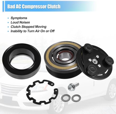 uxcell 1 Set AC Compressor Clutch Kit Replace for FORD F-150 2004 2005 2006 8 CYL 4.6L/5.4L in Saudi Arabia