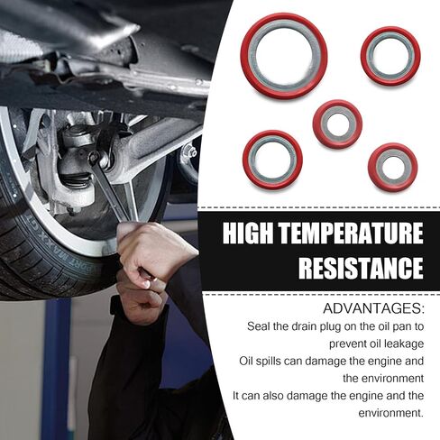 30 قطعة من مجموعة تصنيف حشية ضاغط تكييف الهواء للسيارة، صندوق تخزين شفاف، 6 مواصفات، حشوات ختم مضخة التبريد مقاومة لدرجات الحرارة العالية (أسود) in Kuwait