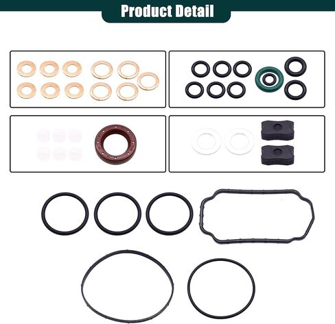 Fuel Injection Pump Repair Kit Gasket Seal 7135-110 DPA CAV Compatible with Ford 2000 3000 5000 7000 + Massey Ferguson Long Tractor DPA CAV 3 4 6 Cyl Repalece # CAV7135-110 7135110 in Saudi Arabia