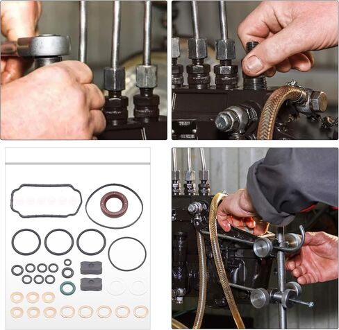 Fuel Injection Pump Repair Kit Gasket Seal 7135-110 DPA CAV Compatible with Ford 2000 3000 5000 7000 + Massey Ferguson Long Tractor DPA CAV 3 4 6 Cyl Repalece # CAV7135-110 7135110 in Saudi Arabia