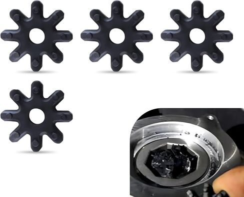 Pack-2 Car Steering Column Accessory, Nylon Plastic Flexible Steering Gear Coupling, Power Steering Motor Shaft Replacement 563152K000FFF, Compatible with Hyundai Sonata So8 Kia K5 (Black) in Saudi Arabia