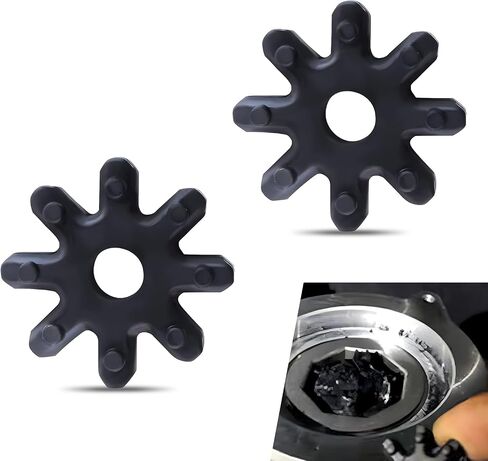 Pack-2 Car Steering Column Accessory, Nylon Plastic Flexible Steering Gear Coupling, Power Steering Motor Shaft Replacement 563152K000FFF, Compatible with Hyundai Sonata So8 Kia K5 (Black) in Saudi Arabia