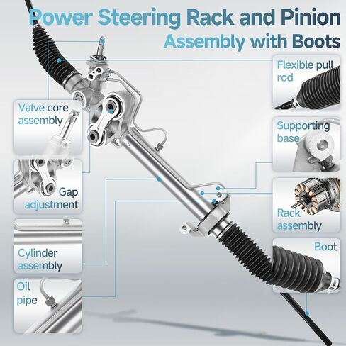 Power Steering Rack and Pinion Assembly Fit for Chevy Silverado 1500 Sierra 1500 07-14 | Fit for Cadillac Escalade 2007-2014 Fit for GMC Savana 1500 2007-2013, OE Number: 15254060 in Saudi Arabia
