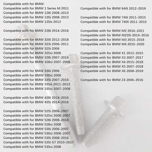 طقم مسمار مبيت مرشح زيت المحرك من الألومنيوم متوافق مع BMW 128i 135i 323i 325xi 328i 328xi 330i 330xi X1 X3 X4 X5 X6 العلوي والسفلي الخلفي والسفلي الأمامي in Kuwait