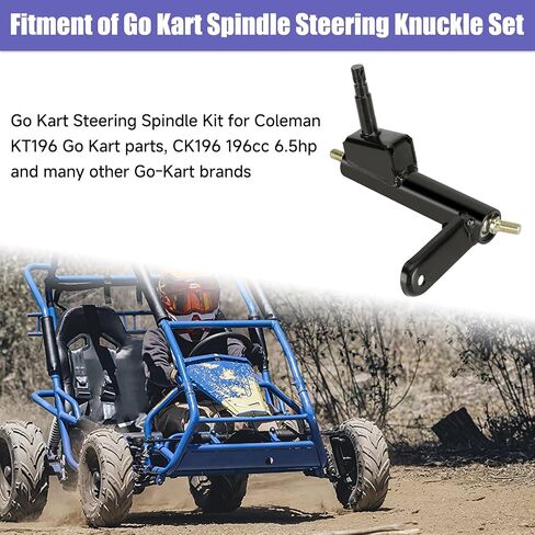 Right Spindle Steering Knuckle Kit Compatible for Coleman KT196 Go Kart Parts CK196 196cc 6.5HP Gas Powered Go Kart Off Road Racing 4 Wheeler Quad Go Cart Accessories Parts in Saudi Arabia