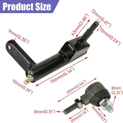 Right Spindle Steering Knuckle Kit Compatible for Coleman KT196 Go Kart Parts CK196 196cc 6.5HP Gas Powered Go Kart Off Road Racing 4 Wheeler Quad Go Cart Accessories Parts in Saudi Arabia