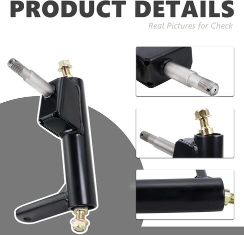 Left Spindle Steering Knuckle for coleman kt196 go kart parts compatible with For Coleman CK196-T, KT194,KT196,196cc 6.5 Hp Gas Powered Go-Karts,Replacement 4-Wheeler Quad Parts for steering spindle in Saudi Arabia