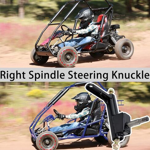 Left Spindle Steering Knuckle for coleman kt196 go kart parts compatible with For Coleman CK196-T, KT194,KT196,196cc 6.5 Hp Gas Powered Go-Karts,Replacement 4-Wheeler Quad Parts for steering spindle in Saudi Arabia