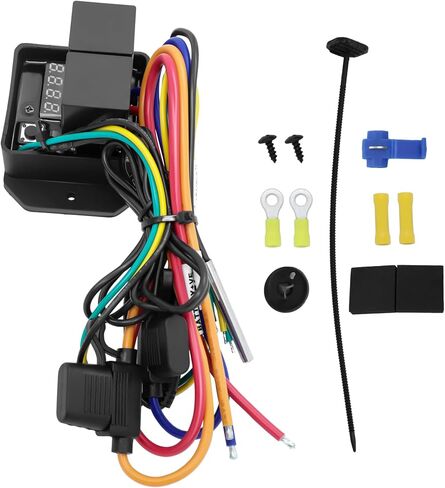 وحدة تحكم في مراوح الرادياتير الرقمية، 12 فولت و24 فولت نطاق درجة حرارة قابل للتعديل مجموعة مفاتيح مروحة حرارية كهربائية رقمية متوافقة مع ديفيز كريج 0444 in Kuwait