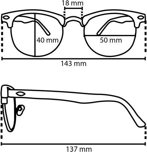 Vintage Inspired Classic Half Frame Horn Rimmed Clear Lens Glasses (Black-Silver) in Kuwait