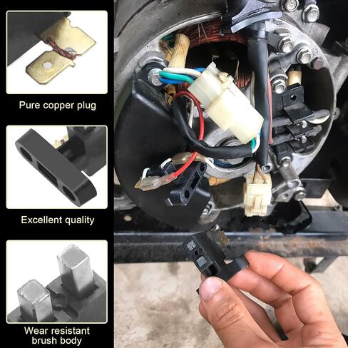 2 قطعة مجموعة فرشاة كربون مولد عالمي 5-8 كيلو واط متوافقة مع Honda Champion 7000 8000 7500 9400 9500 5000 5500 Generac ETQ Powermate Firman 11HP 13HP 15 HP in Saudi Arabia