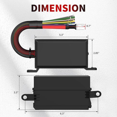 12V Fuse Relay Box 6 Way Relay Fuse Box Pre-Wired Waterproof Relay Box with 6 Relays and 12 ATC/ATO Fuses Relay Panel for Automotive Car Marine Boat in Saudi Arabia