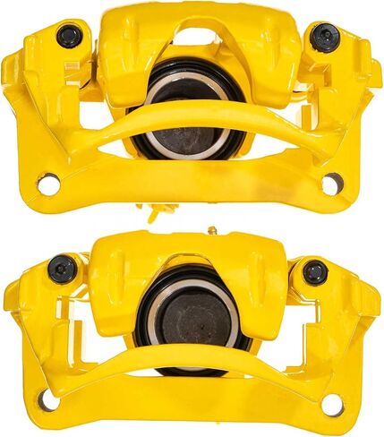 Power Stop Rear S2736YLW Pair of High-Temp Yellow Powder Coated Calipers in Saudi Arabia