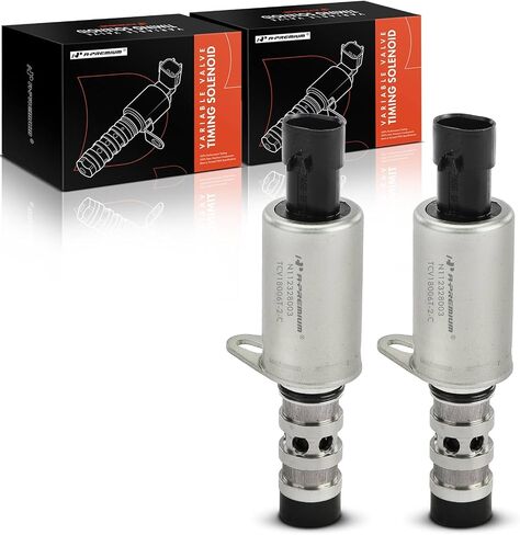 A-Premium 2-PC Intake and Exhaust Engine Variable Valve Timing (VVT) Solenoid Compatible with Chevrolet Cruze 2011-2015, Cruze Limited 2016, Sonic, Trax, Aveo, Aveo5 & Pontiac G3 & Saturn Astra in Saudi Arabia