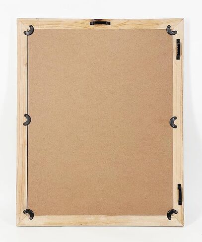Wood Frame Wall Mirror 16x20 inches | Rustic White Farmhouse Mirror Decor | Vertical and Horizontal Hanging | Living Room Bathroom (Distressed White) in Saudi Arabia