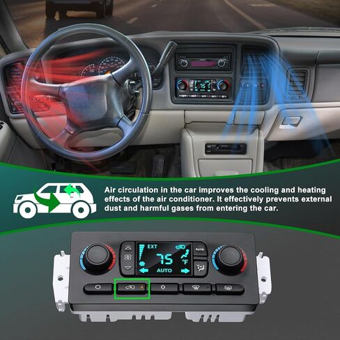 599-211XD A/C Heater Climate Control Module for Hummer H2 Chevy Silverado Trailblazer Avalanche Suburban, GMC Sierra Envoy Yukon, Cadillac Escalade Rainer Replace 10367041,10367042,10399657 in Saudi Arabia