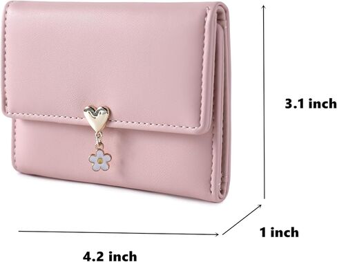 محافظ زهرة للأطفال للفتيات الصغيرات محفظة زهرة محفظة صغيرة لطيفة للفتيات في سن المراهقة محفظة طفل صغير للفتيات في سن المراهقة محفظة مع جيب للعملة المعدنية in Kuwait