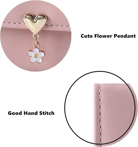 محافظ زهرة للأطفال للفتيات الصغيرات محفظة زهرة محفظة صغيرة لطيفة للفتيات في سن المراهقة محفظة طفل صغير للفتيات في سن المراهقة محفظة مع جيب للعملة المعدنية in Kuwait