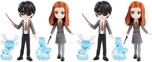 عالم السحرة هاري بوتر، مجموعة الصداقة السحرية الصغيرة لونا لوفجود وتشو تشانغ باترونوس مع مخلوقين، ألعاب أطفال للأعمار من 5 سنوات فما فوق in Kuwait